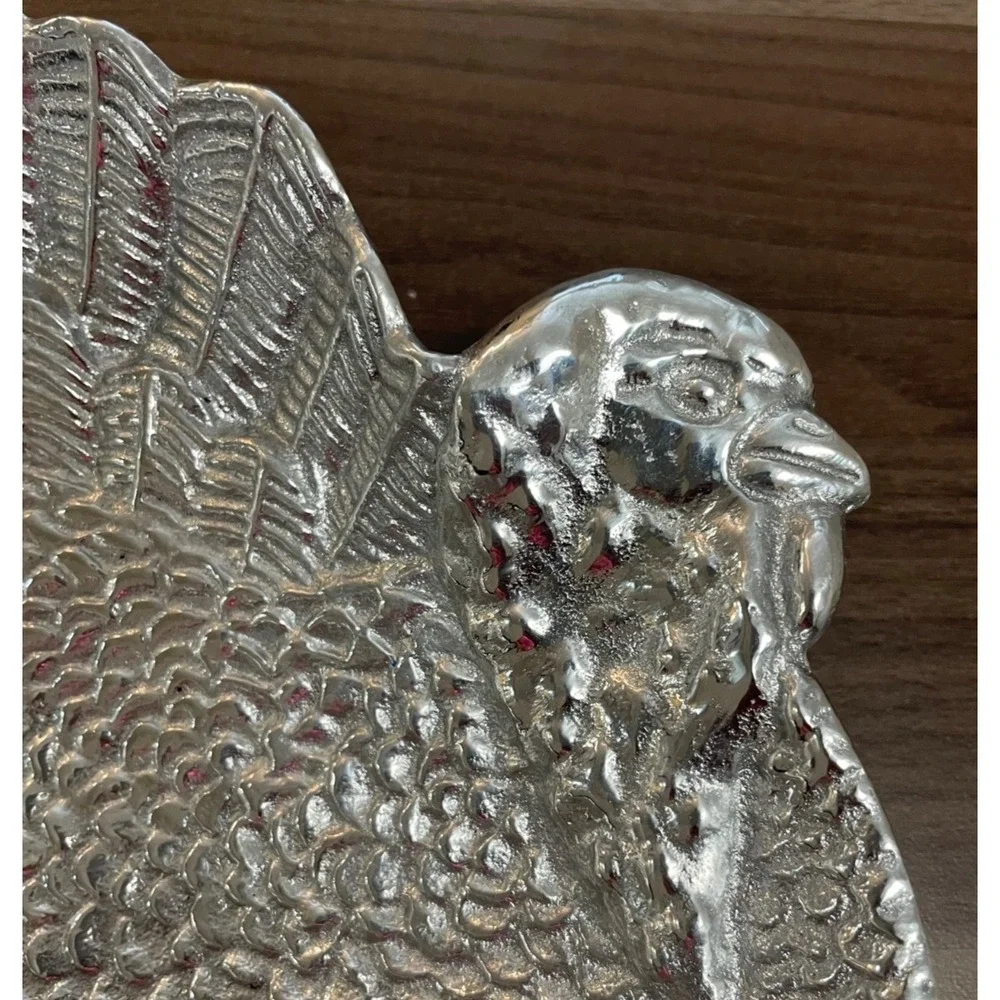 Mariposa Metal Turkey Shaped Plate‎ Small 9 in